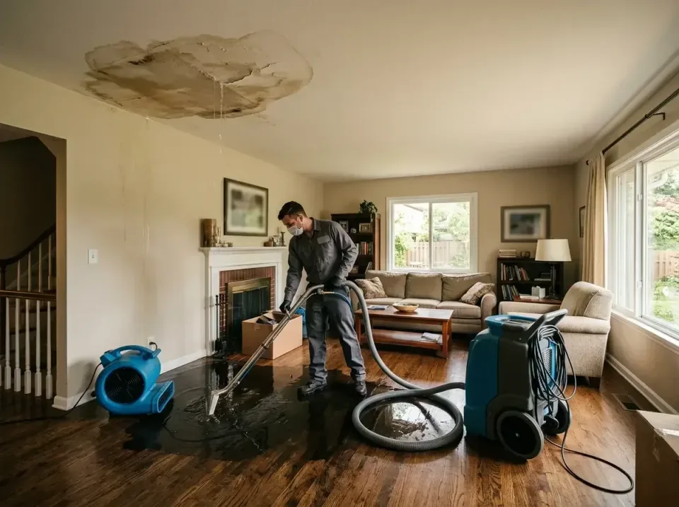 attic-pipe-burst-ceiling-drip-008 — frequently asked questions, Water Damage Restoration & Carpet Care in Freeburg, IL